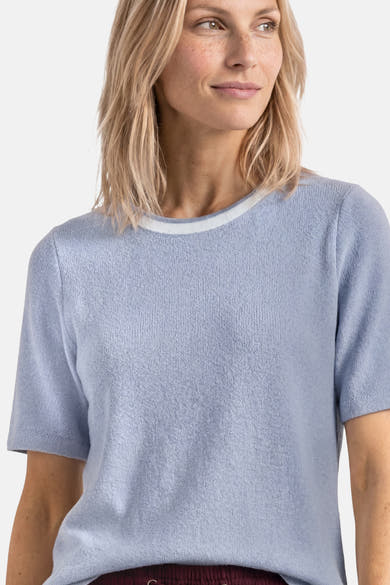 Top uni manches courtes bleu - STREET ONE
