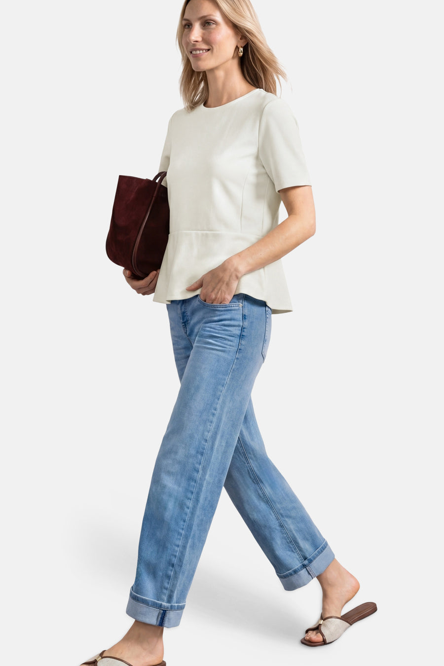 Top uni manches courtes blanc - STREET ONE