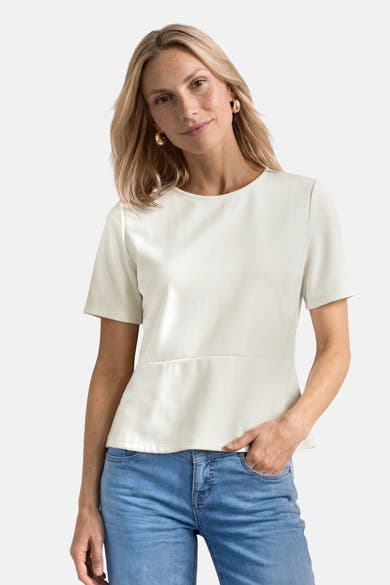 Top uni manches courtes blanc - STREET ONE
