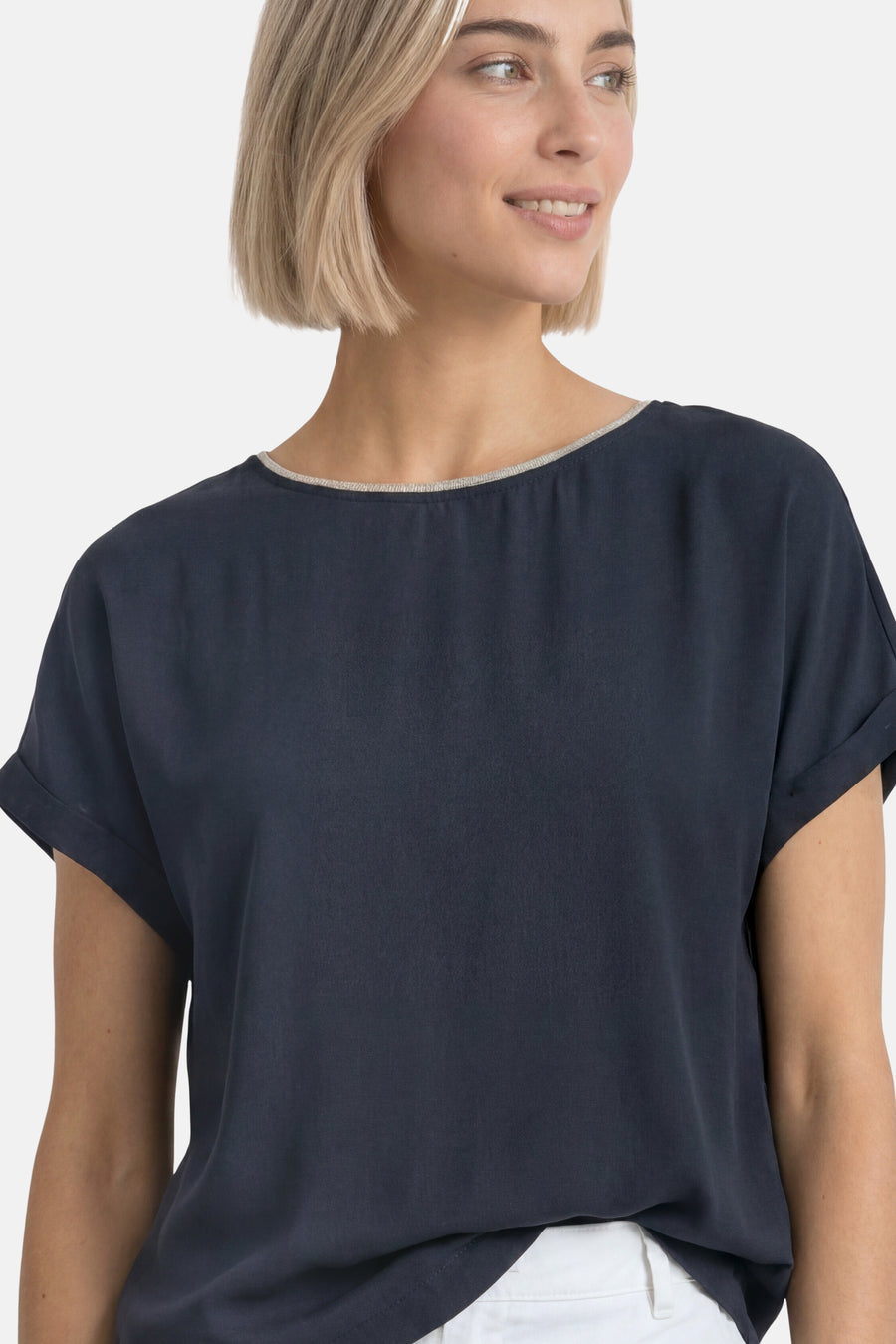 Chemisier (manches courtes) bleu - STREET ONE