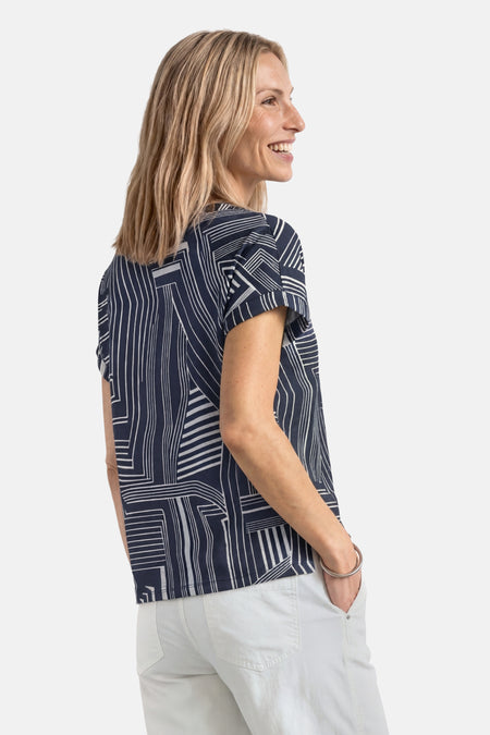 Sweater O hals - blauw