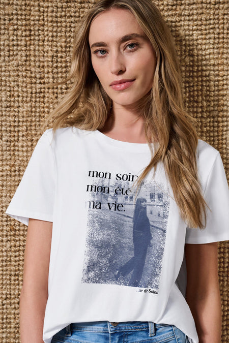 T-shirt met korte mouwen - wit