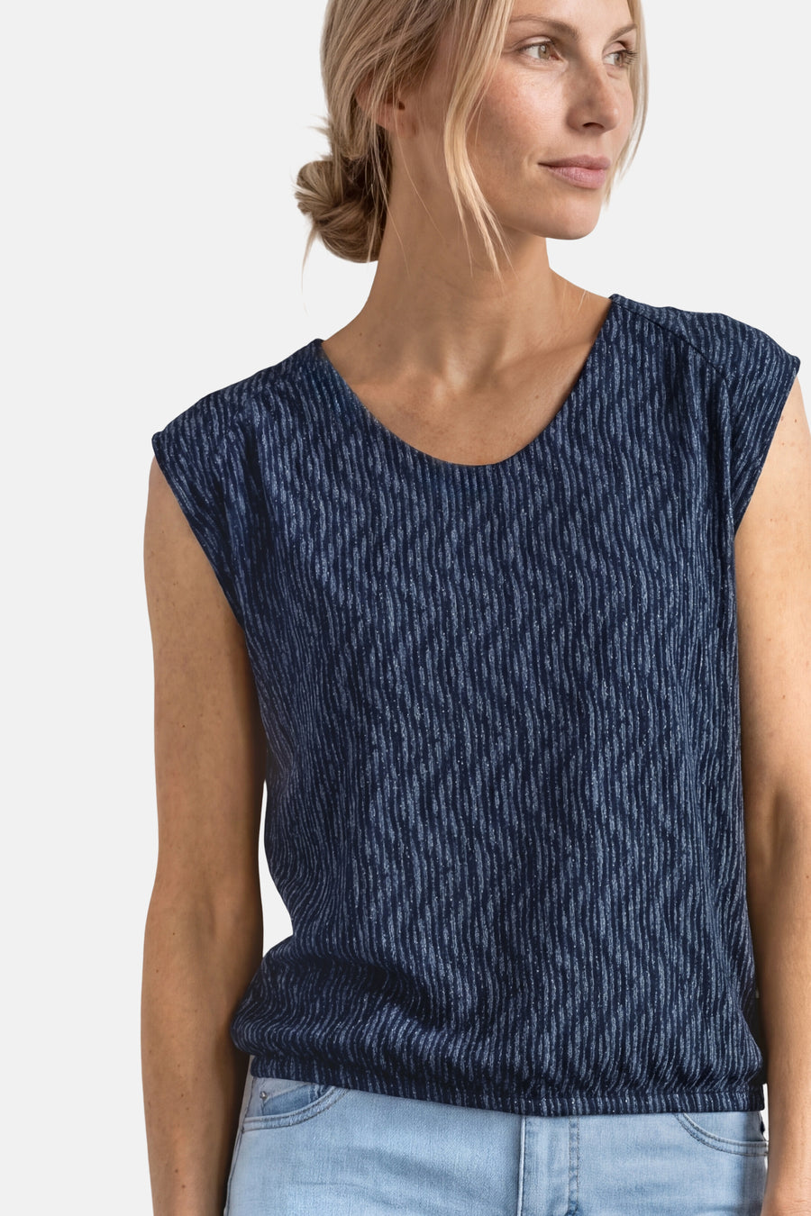 Top - blauw