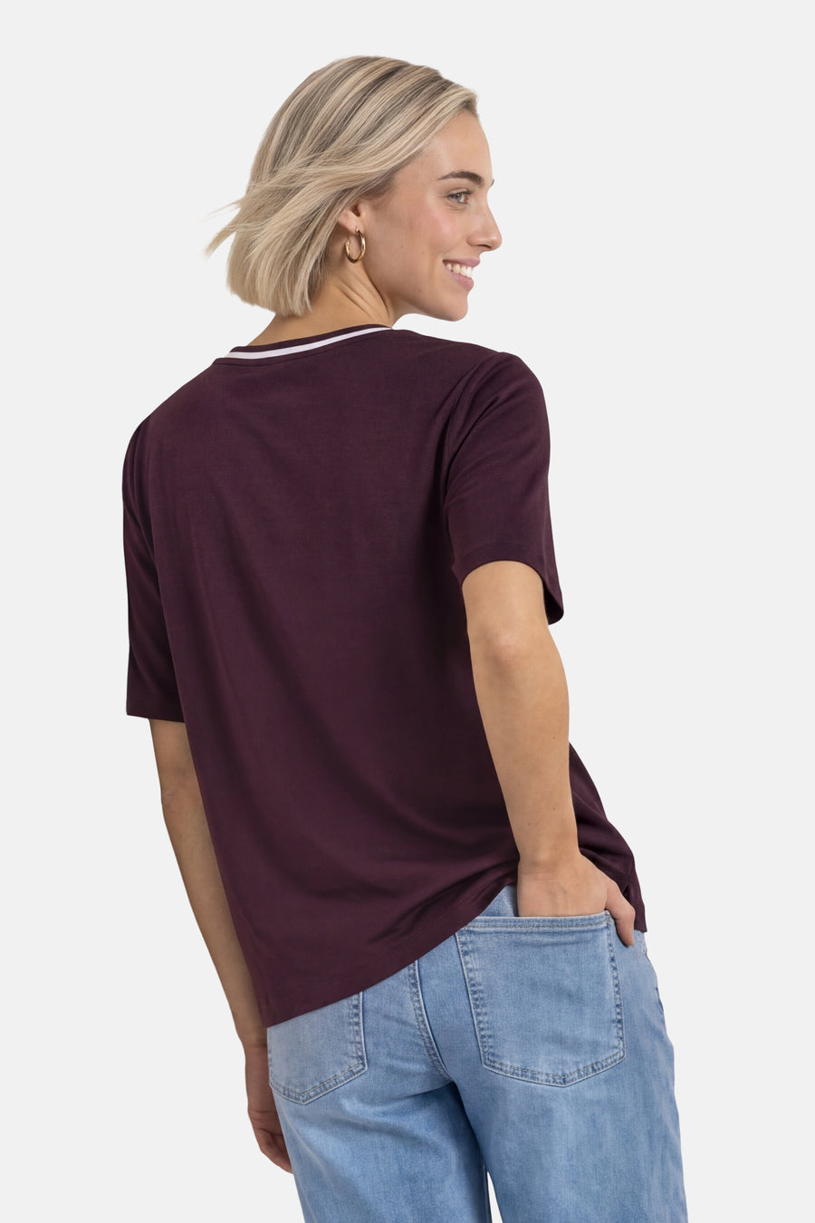 Top uni manches courtes rouge - STREET ONE