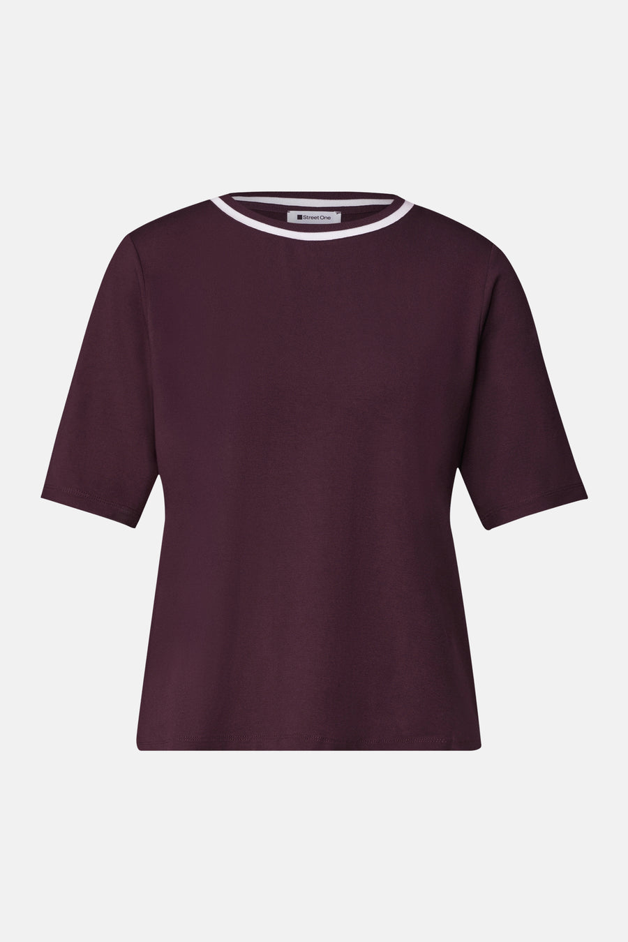 Top uni manches courtes rouge - STREET ONE