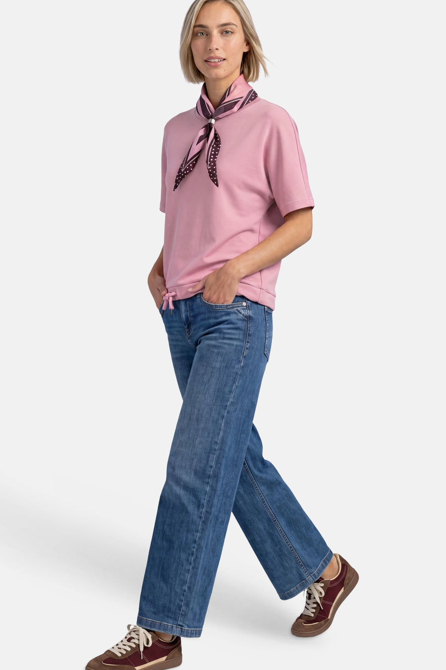 Sweat col O - rose
