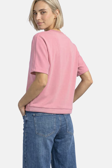 Sweat col O - rose