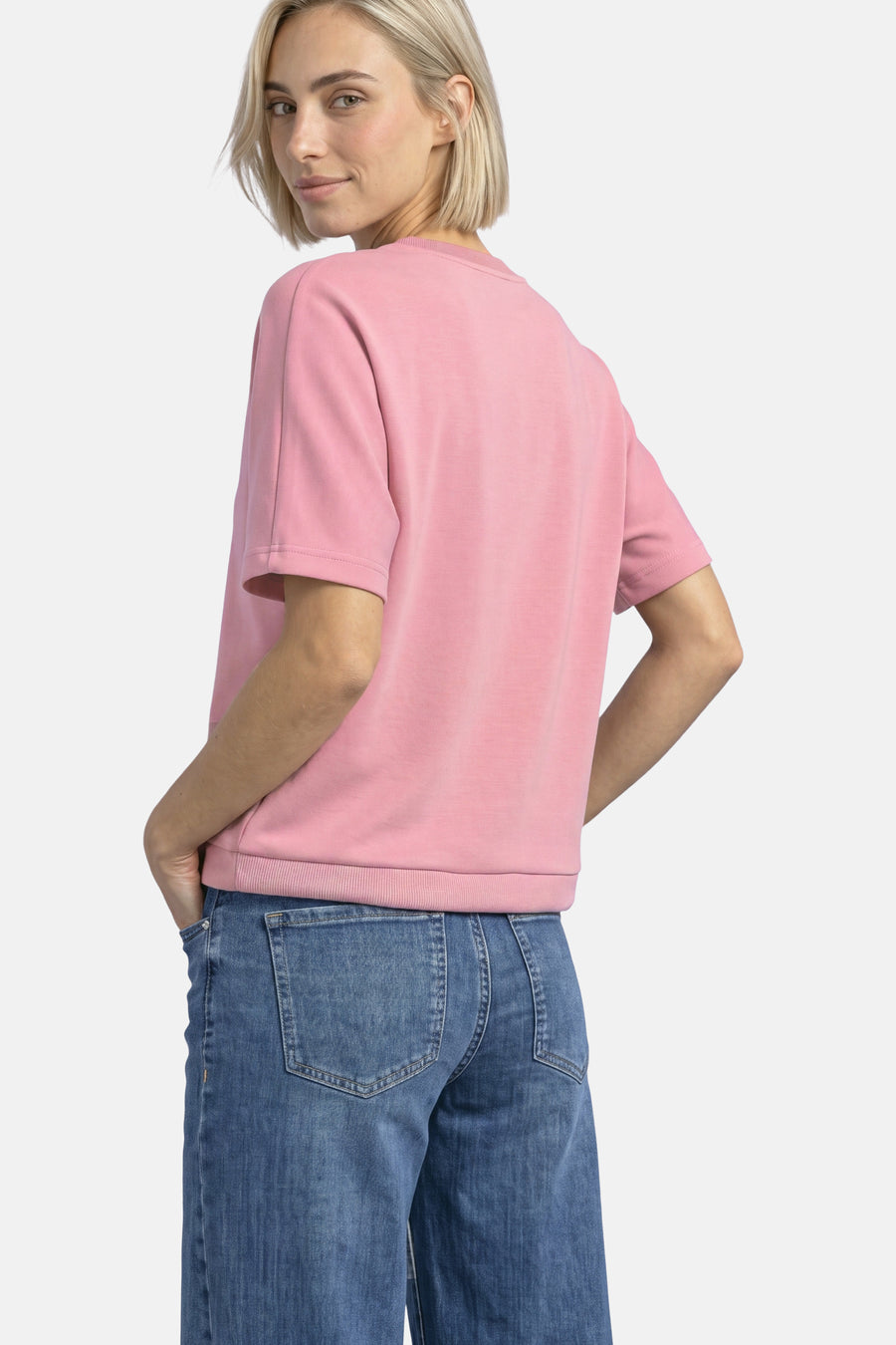 Sweat col O - rose