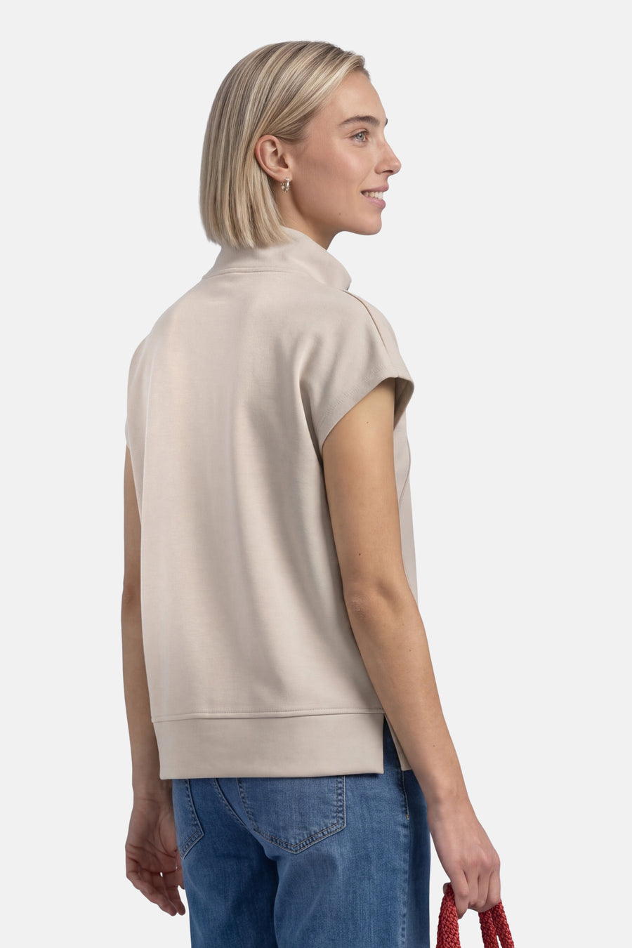 Sweat col rond beige - STREET ONE