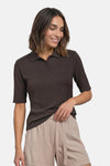 Top uni manches courtes brun - STREET ONE