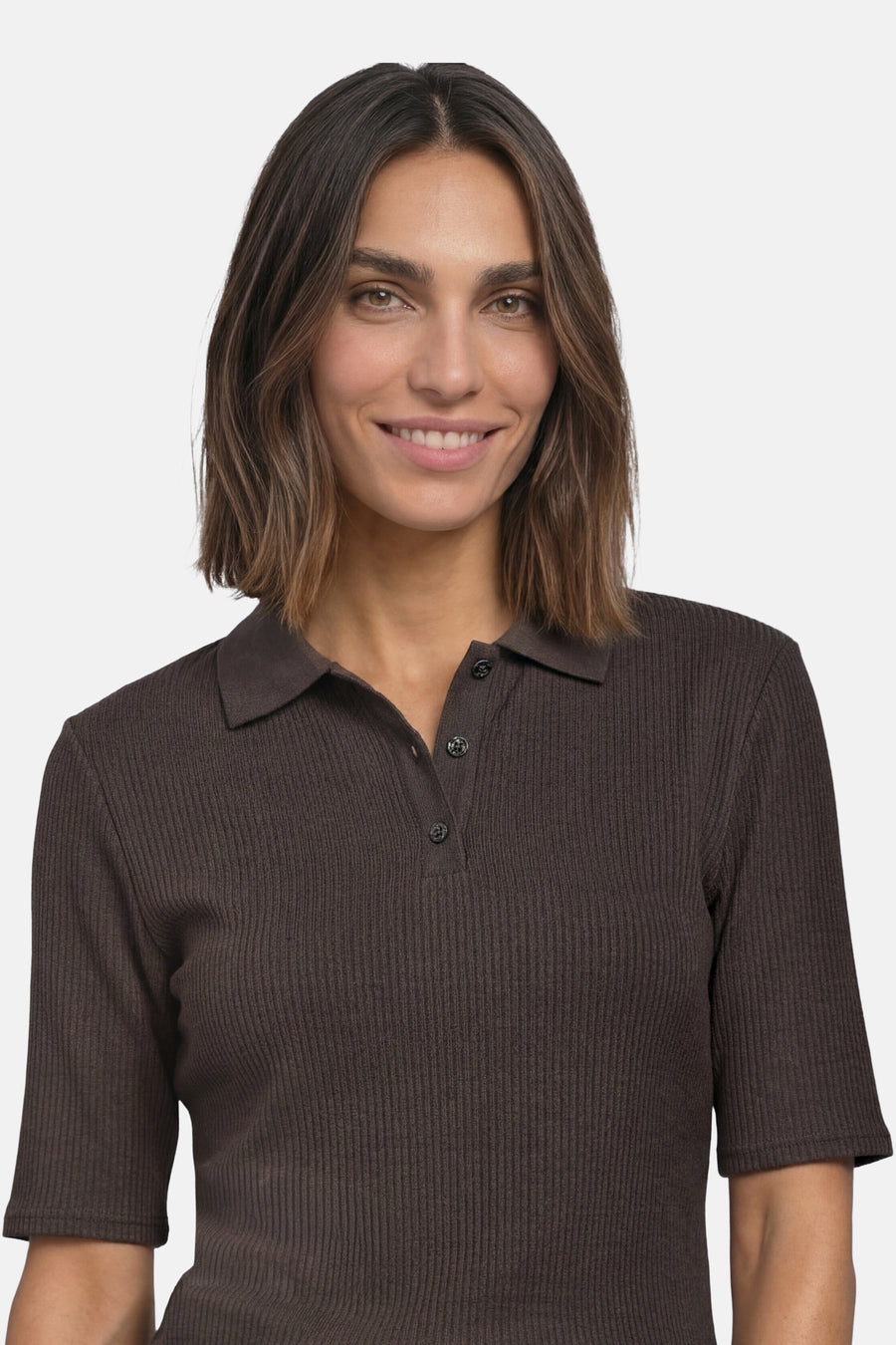 Top uni manches courtes brun - STREET ONE