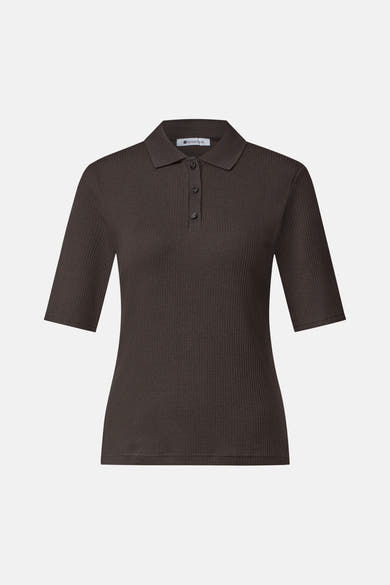 Top uni manches courtes brun - STREET ONE