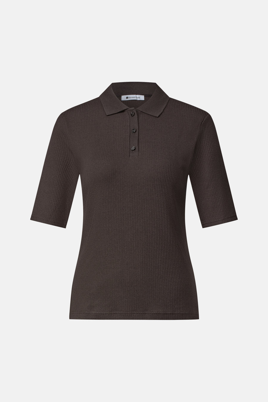 Top uni manches courtes brun - STREET ONE
