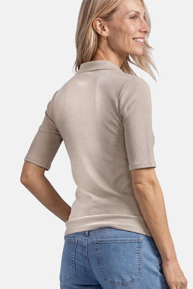 Top (korte mouwen) beige - STREET ONE