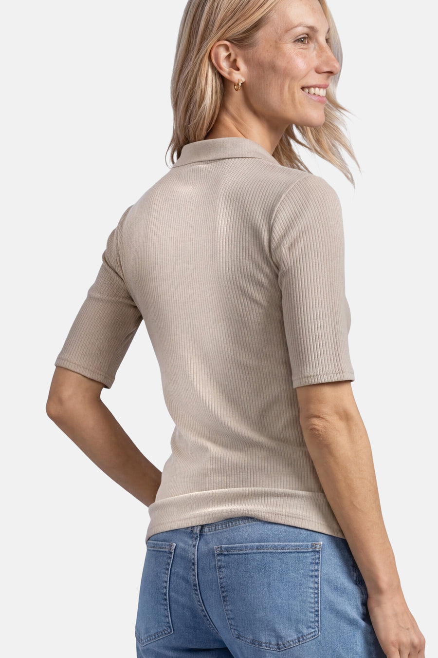 Top (korte mouwen) beige - STREET ONE