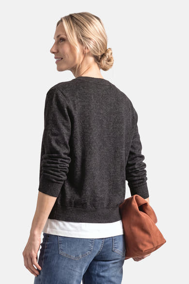 Top uni manches longues brun - STREET ONE