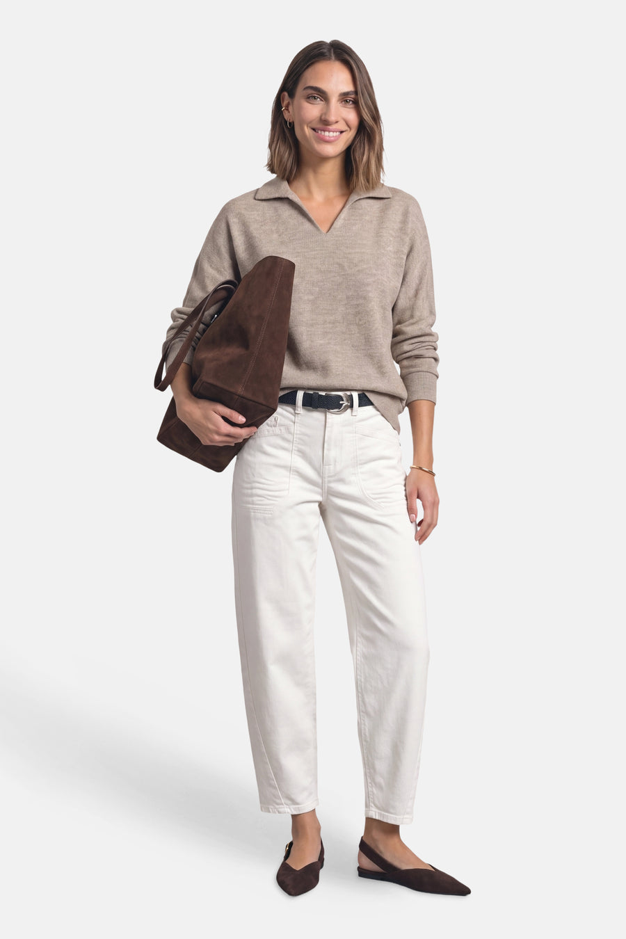 Top (lange mouwen) beige - STREET ONE