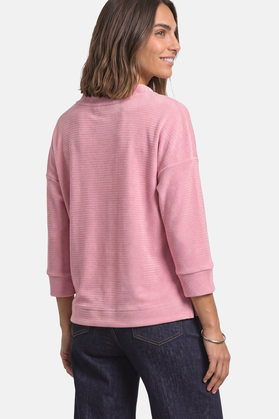 Top uni manches longues rose - STREET ONE