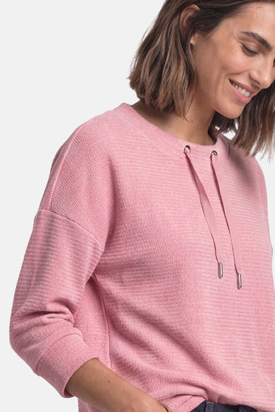 Top uni manches longues rose - STREET ONE