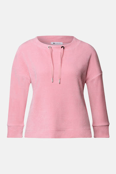 Top uni manches longues rose - STREET ONE