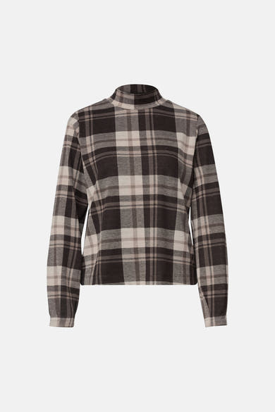 Top uni manches longues brun - STREET ONE