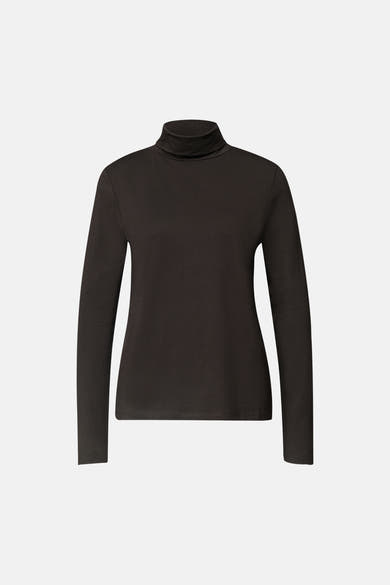 Top uni manches longues brun - STREET ONE