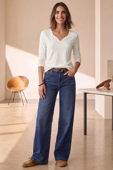 Top (lange mouwen) wit - STREET ONE