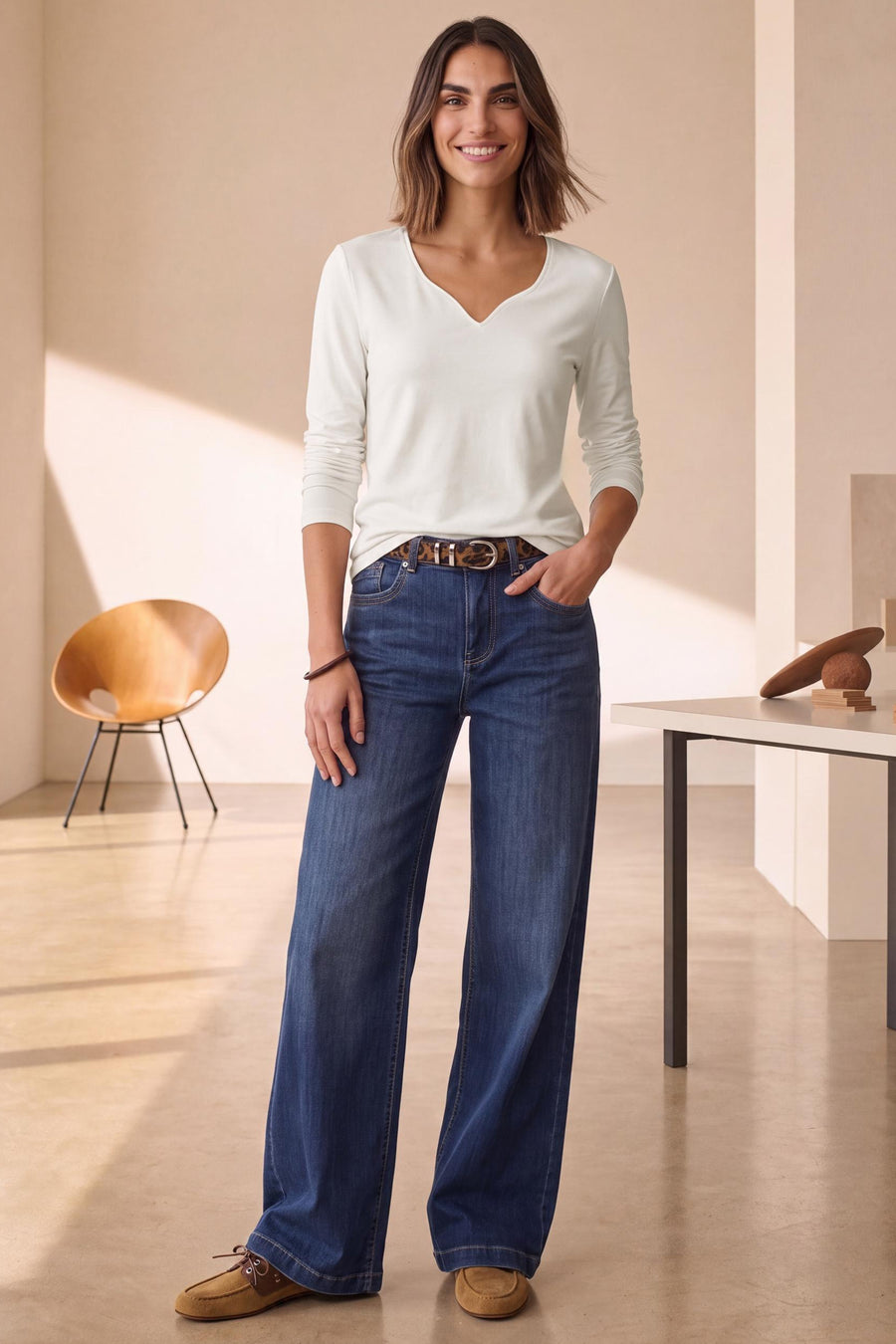 Top (lange mouwen) wit - STREET ONE