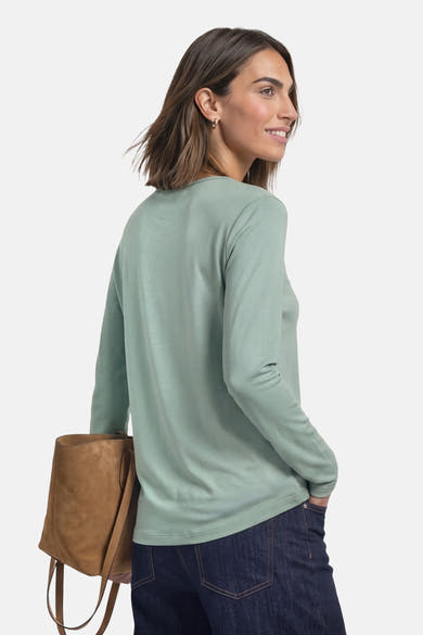 Top (lange mouwen) green - STREET ONE