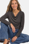 Top (lange mouwen) bruin - STREET ONE