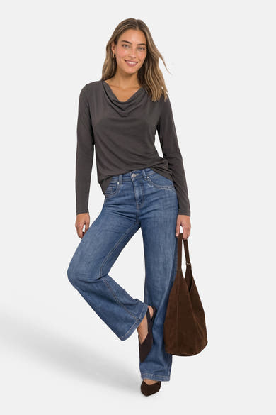 Top (lange mouwen) bruin - STREET ONE