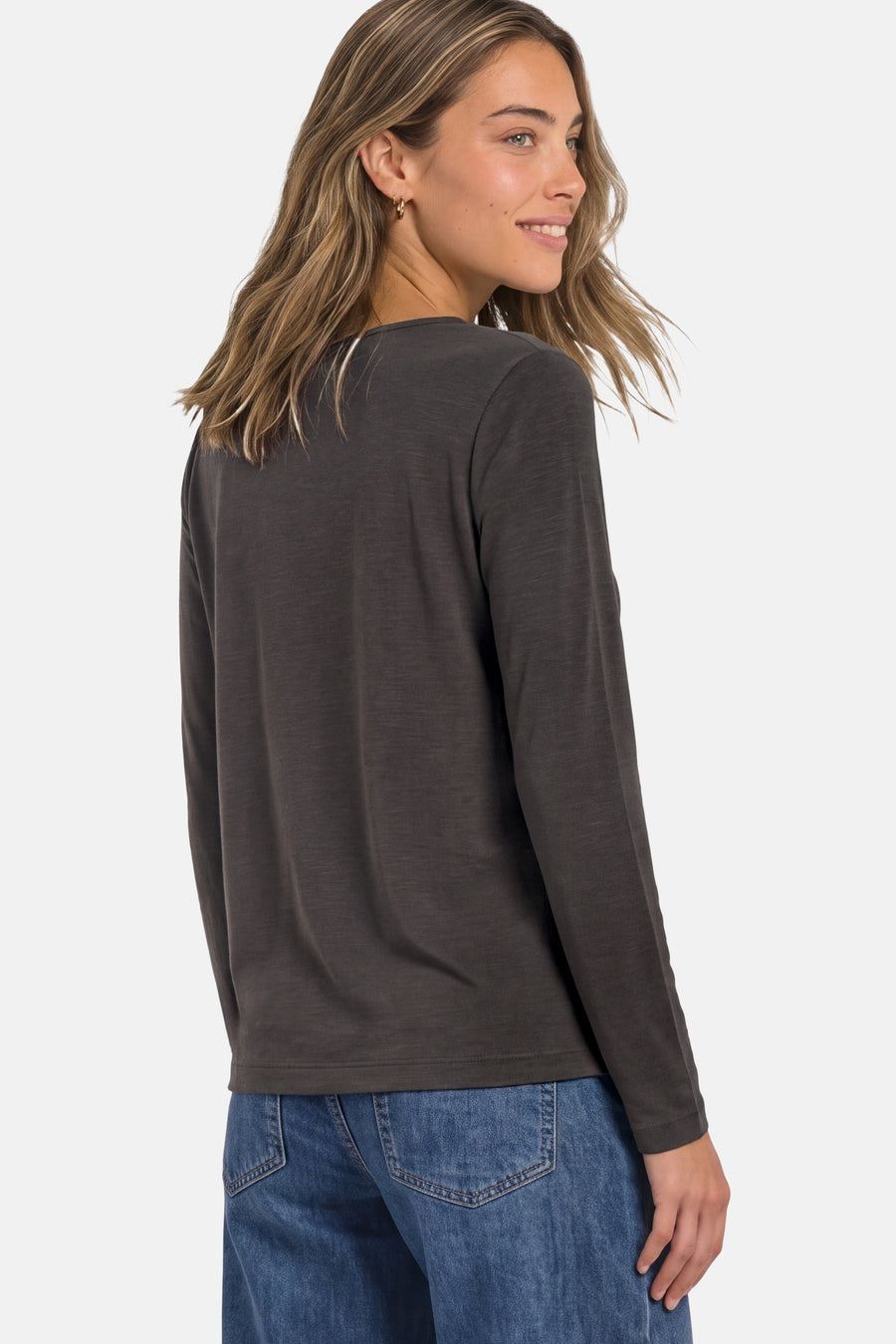 Top (lange mouwen) bruin - STREET ONE