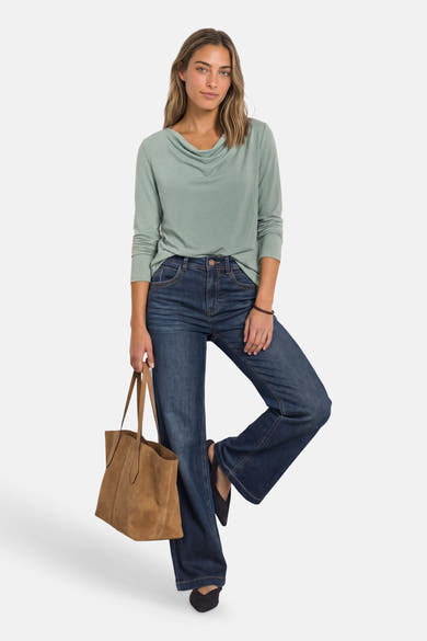 Top (lange mouwen) groen - STREET ONE