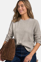 Top uni manches longues beige - STREET ONE
