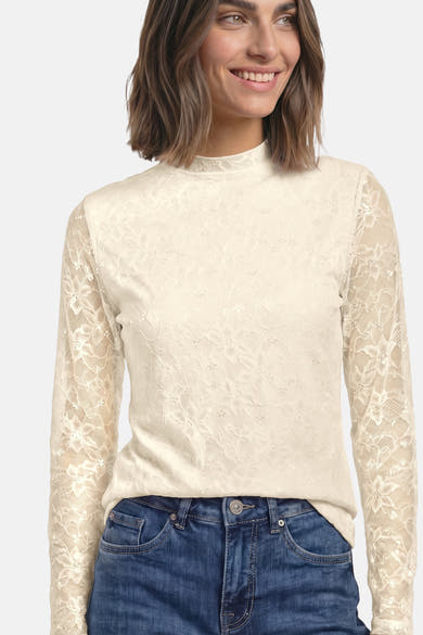 T-shirt (lange mouwen) wit - STREET ONE