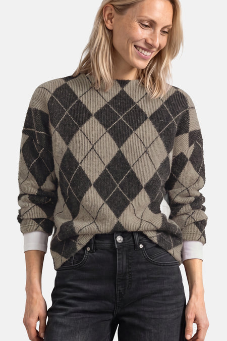 Pull à col roulant - multicolore