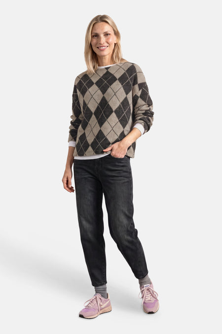 Pull à col roulant - multicolore