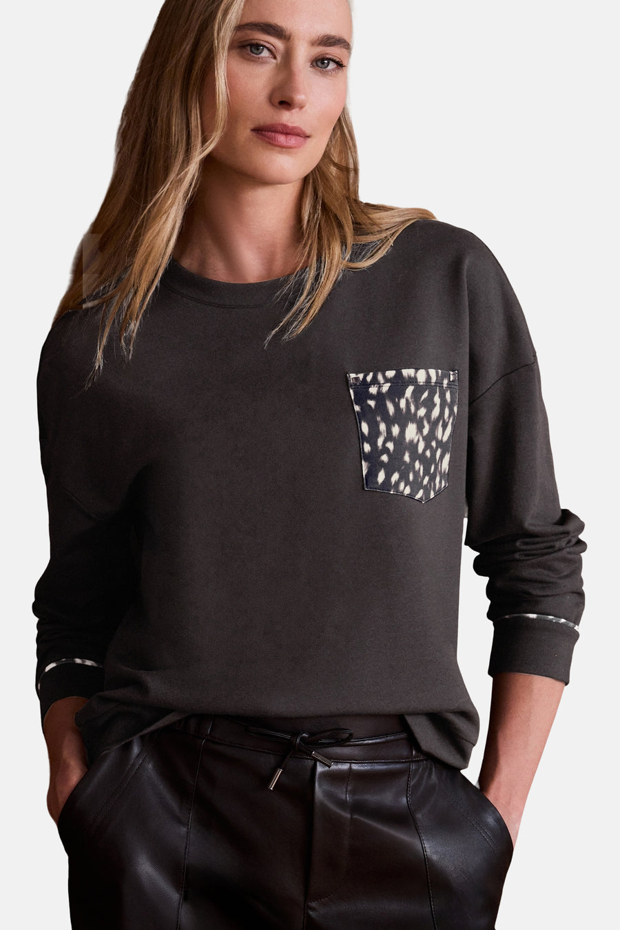 Top (lange mouwen) bruin - STREET ONE