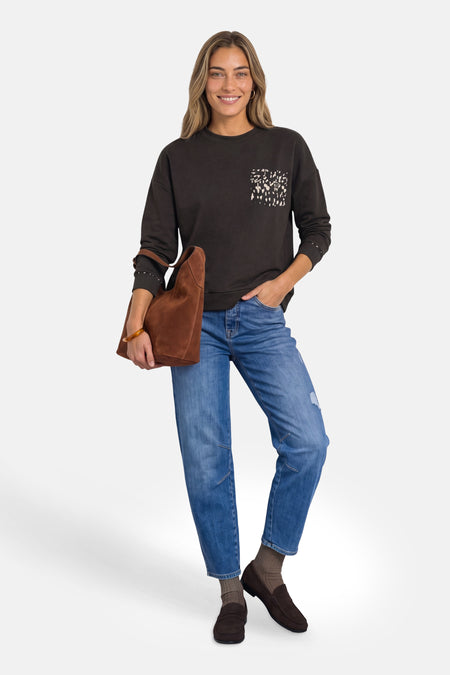 Top (lange mouwen) bruin - STREET ONE