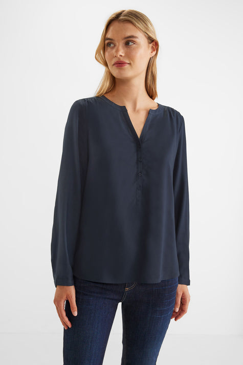 Blouse (lange mouwen) Blauw - STREET ONE