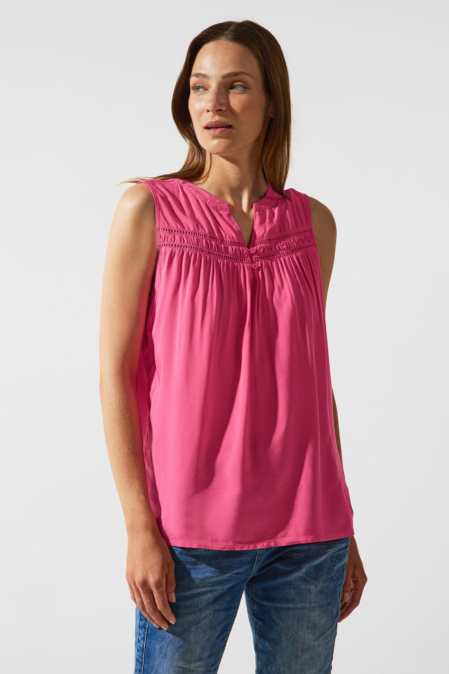 Blouse sans manches - rose