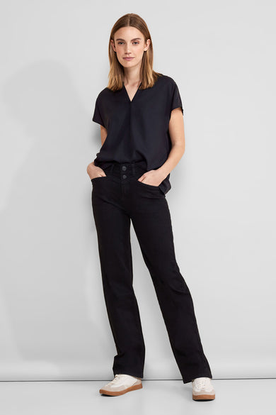 Blouse à manches courtes - noir