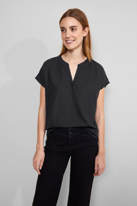 Blouse (korte mouwen) Zwart - STREET ONE