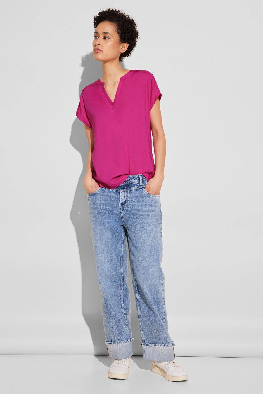 Chemisier (manches courtes) Rose - STREET ONE