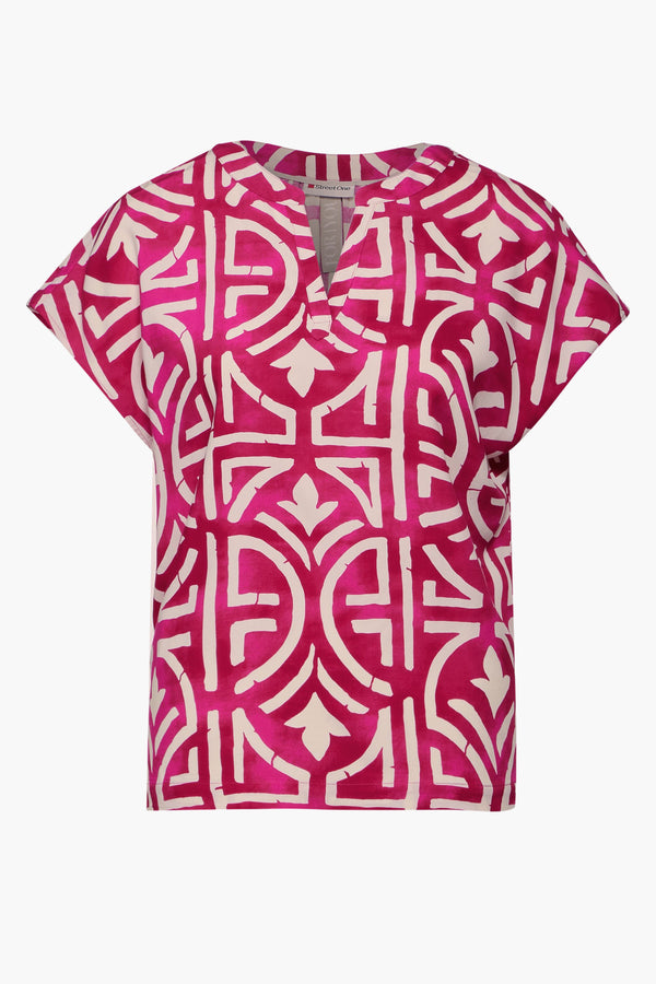Chemisier (manches courtes) Rose - STREET ONE