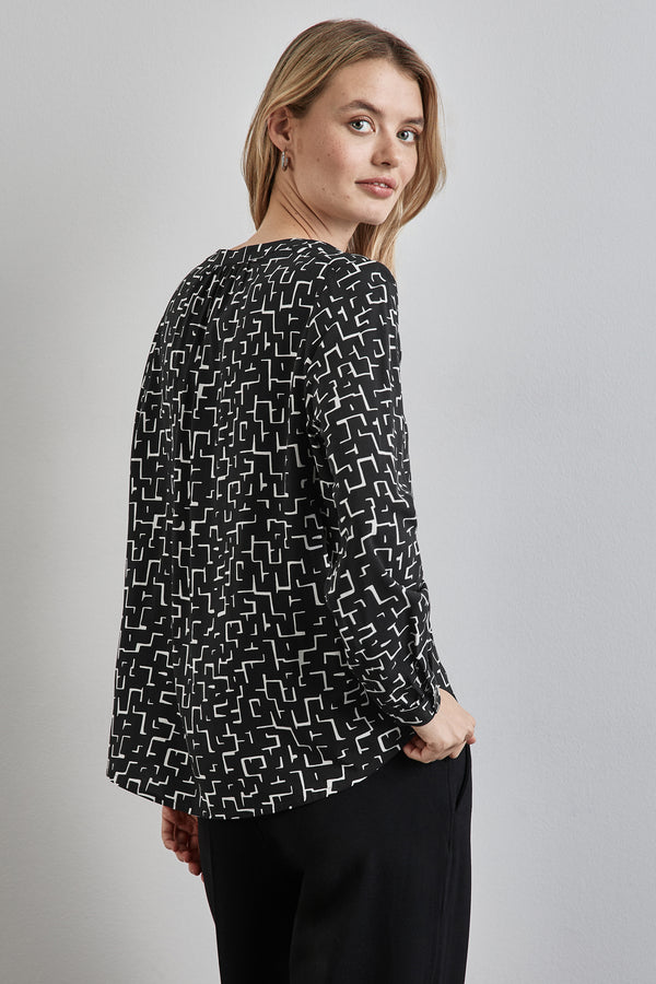 Blouse (lange mouwen) Zwart - STREET ONE