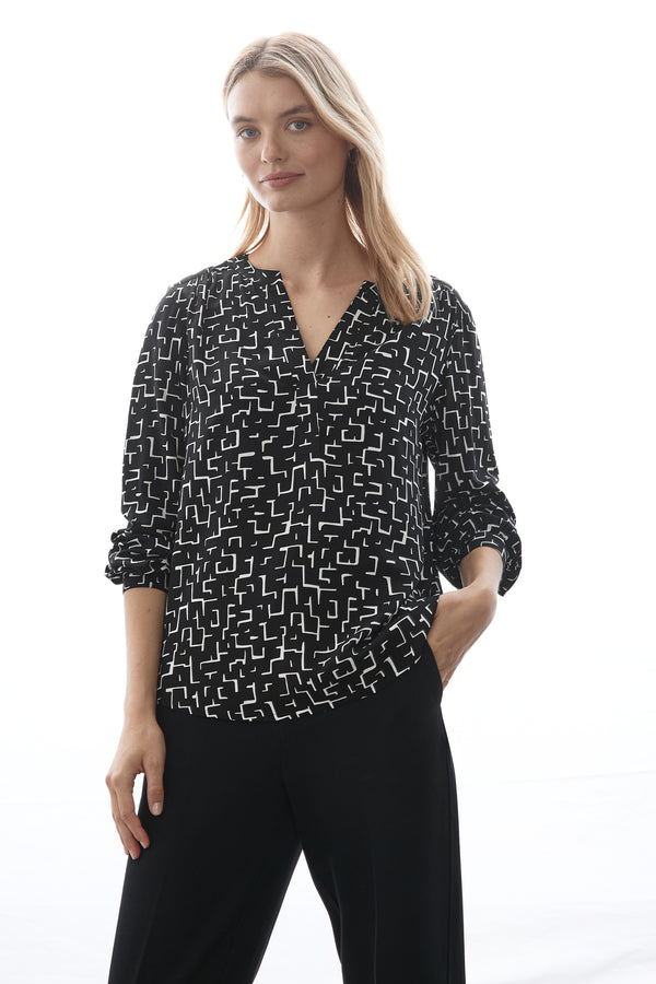 Blouse (lange mouwen) Zwart - STREET ONE
