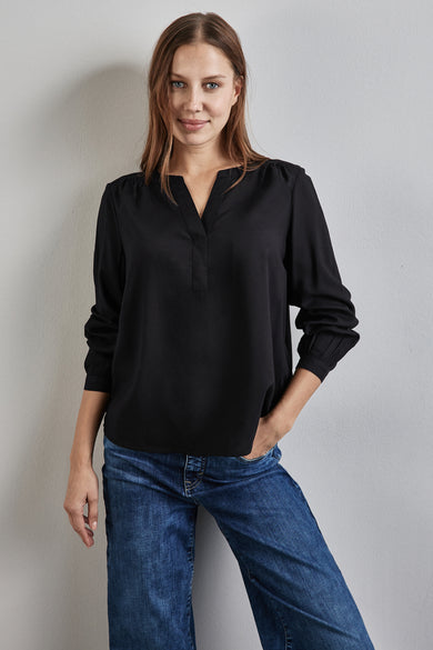 Blouse met lange mouwen - zwart