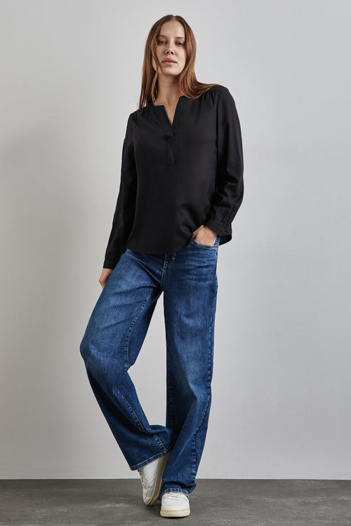 Blouse (lange mouwen) Zwart - STREET ONE