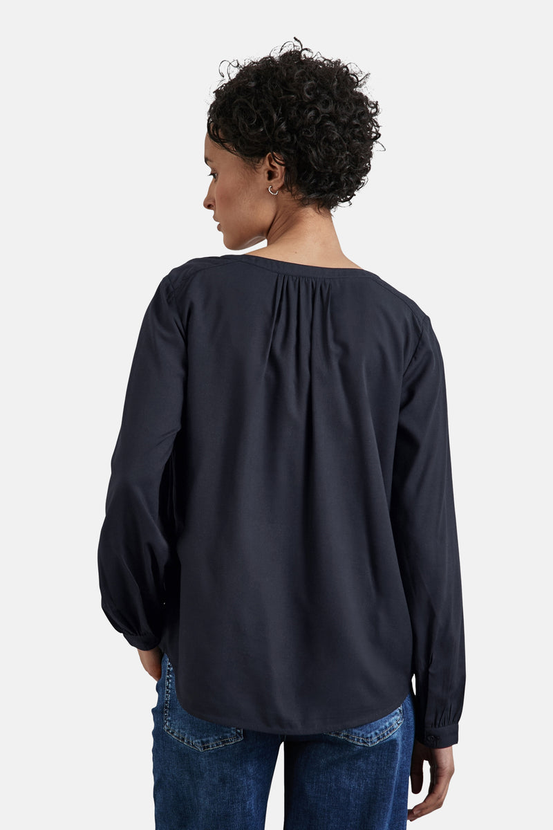 Blouse (lange mouwen) blauw - STREET ONE